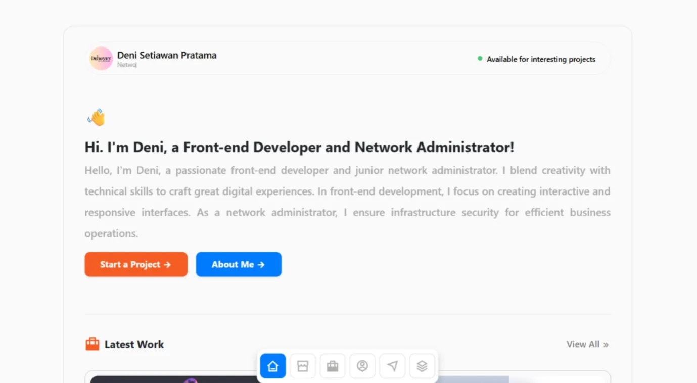 Minimalist Portfolio